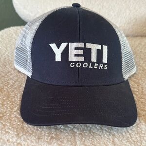 YETI Navy and White Mesh Cap